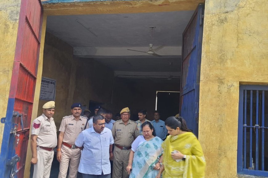 जिला एवं सत्र न्यायाधीश माधवी दिनकर एवं जिला कलेक्टर ने किया जिला कारागृह का किया औचक निरीक्षण