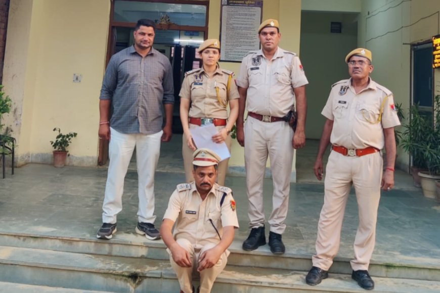 जयपुर में फर्जी पुलिस अधिकारी बनकर ठगी करने वाला गिरफ्तार, पुलिस वर्दी और बत्ती लगी गाड़ी बरामद