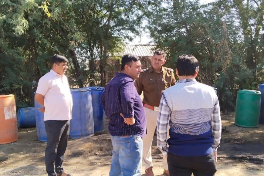 पाली : रसद विभाग की टीम ने 4375 लीटर अवैध पेट्रोलियम पदार्थ किया जब्त