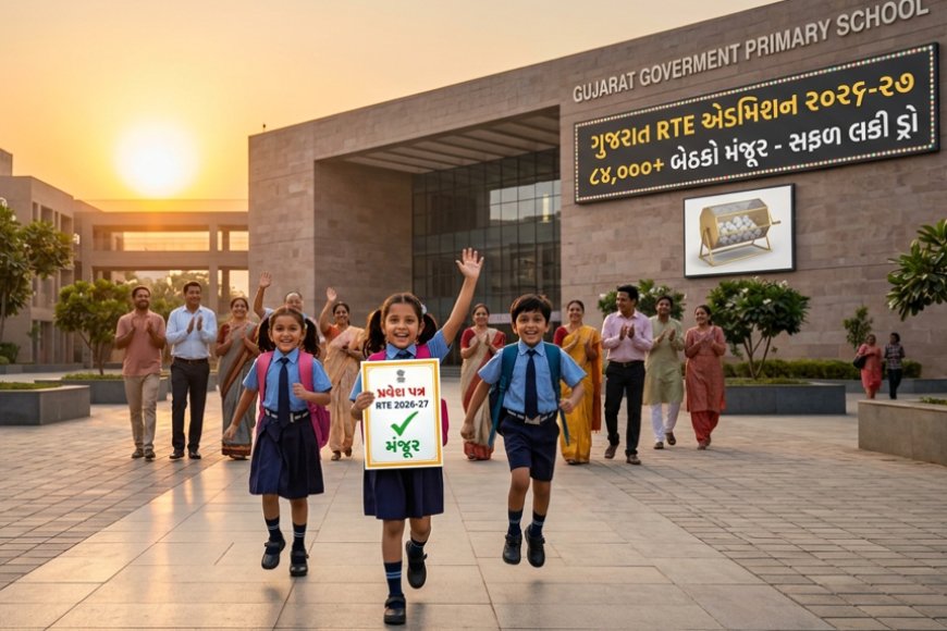 गुजरात में RTE एडमिशन 2026-27 का शंखनाद: 84 हजार से ज्यादा सीटों पर ऑनलाइन पंजीकरण शुरू