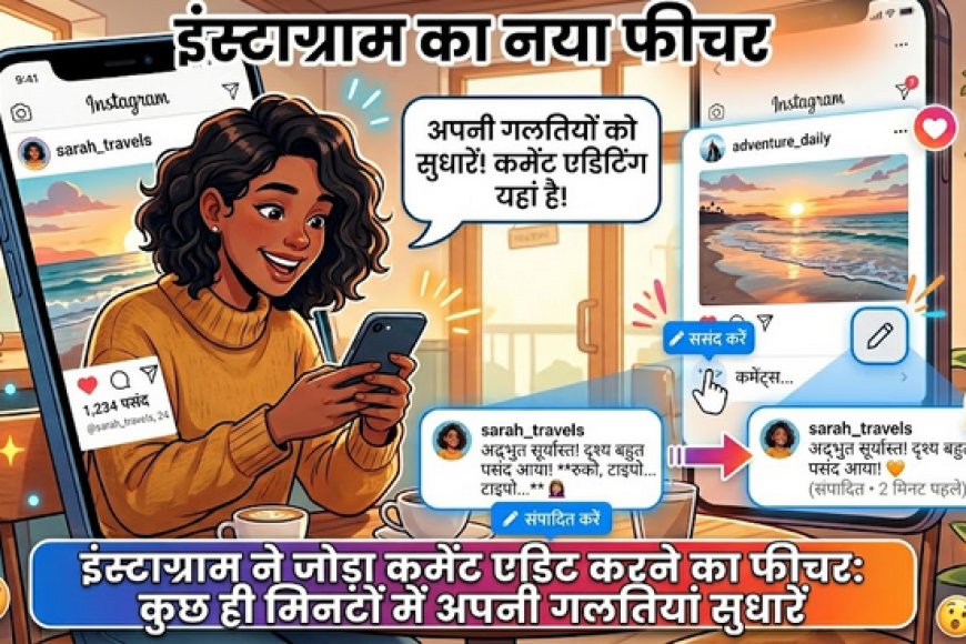 Instagram ने लॉन्च किया नया फीचर: अब यूजर्स कर सकेंगे अपने कमेंट एडिट