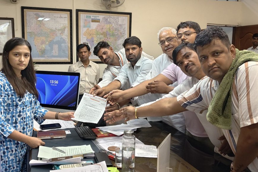 जाटव समाज युवा अध्यक्ष हरिओम ठेकेदार पर हमला, आरोपियों की गिरफ्तारी को लेकर सौंपा ज्ञापन