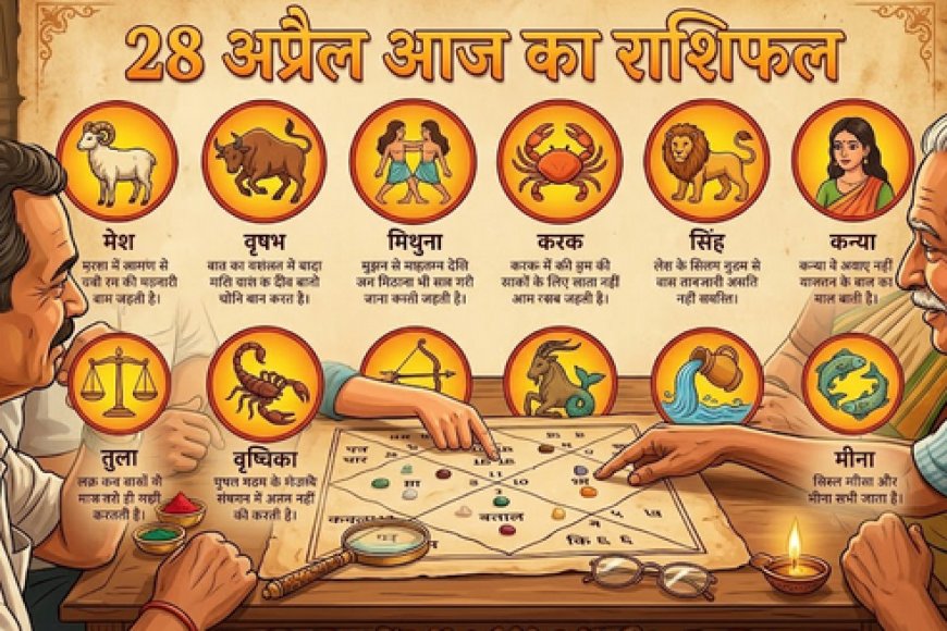 आज का राशिफल: 28 अप्रैल 2026 - जानिए किन राशियों के चमकेंगे सितारे और किन्हें रहना होगा सावधान
