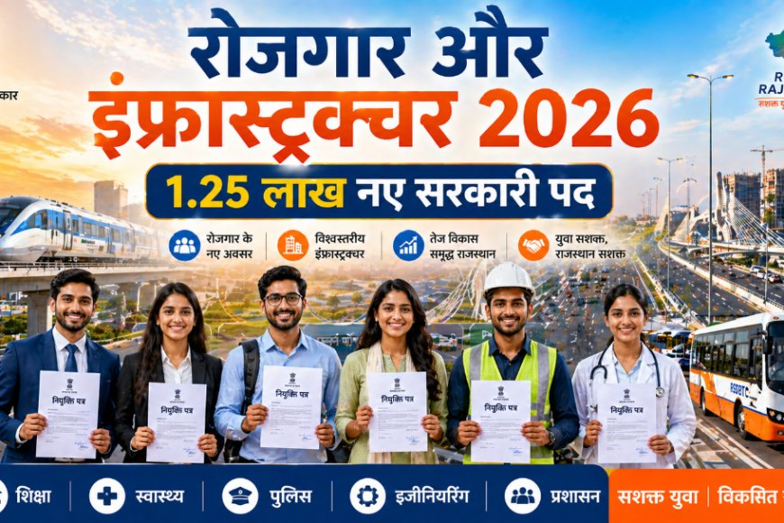 राजस्थान बजट 2026: युवाओं के लिए 1.25 लाख सरकारी नौकरियों का तोहफा और गिग वर्कर्स के लिए बनेगा नया फंड, जानें पूरा रोडमैप