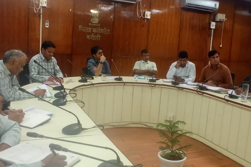 करौली: जिला कलेक्टर ने राजस्व अधिकारियों की ली क्लास; पत्थरगढ़ी और भूमि विवादों के त्वरित निस्तारण के दिए कड़े निर्देश