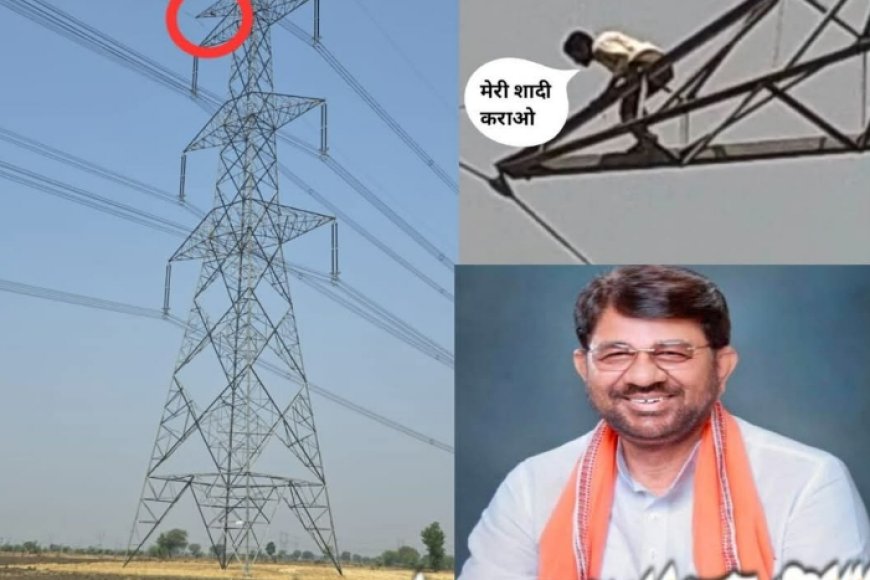 दमोह: 'शादी कराओ वरना...' की जिद में 150 फीट ऊंचे टावर पर चढ़ा युवक, मंत्री के हस्तक्षेप के बाद उतरा