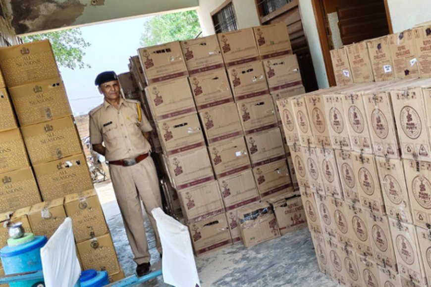 आबकारी विभाग का 'सर्जिकल स्ट्राइक': उदयपुर और हनुमानगढ़ में 1.25 करोड़ की अवैध शराब जब्त, गुजरात जा रही थी खेप