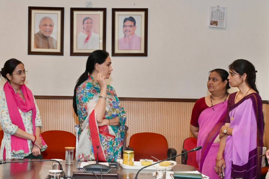 आंगनबाड़ी के बच्चों को मिलेगा 'न्यूट्री पुलाव': उप मुख्यमंत्री दिया कुमारी ने किया स्वाद परीक्षण और दिए सुधार के निर्देश